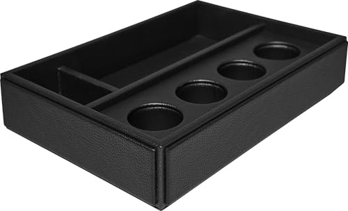 Corby Highland Coffee Pod Holder in Black Leather