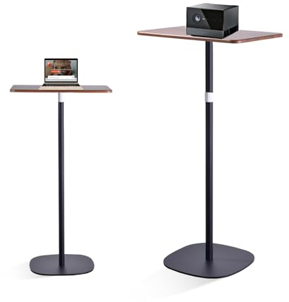 Generisch Stehpult, 46-120 cm höhenverstellbarer Laptopständer, multifunktionaler mobiler Computertisch, trägt 7 kg für Arbeitszimmer, Büros/Bett und Sofa