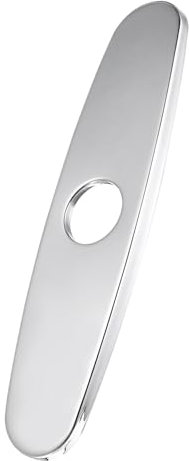 SHINEOFI Plaque Décorative Sous Robinet Acier Inoxydable Pour Évier De Cuisine Cache-trou Rosace De Robinet Accessoires Évier
