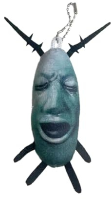 Eastocos Verfluchte Plankton Meme Plüsch Quiek Anhänger Tasche Schlüssel Bund Lustige Tasche Charme Stimme Anhänger Puppe Modell Ornament Geschenke Spielzeug