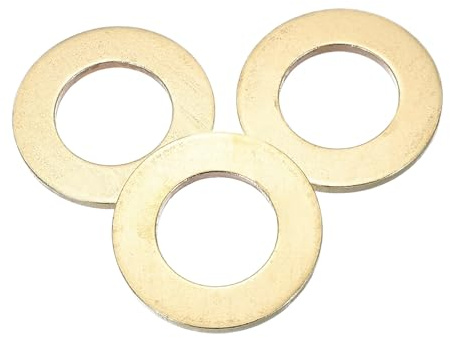 PATIKIL M22 X 39mm Messing Scheiben Set 3Pcs Bronze Unterlegscheiben Für Schrauben Muttern Fabriken Haushalt Outdoor Projekte (3mm Dick)