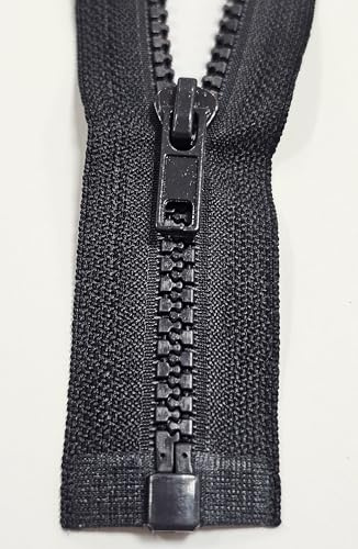 Reißverschluss teilbar Kunststoff Krampe 6mm nachtblau 50-80cm (071 nachtblau, 60cm)