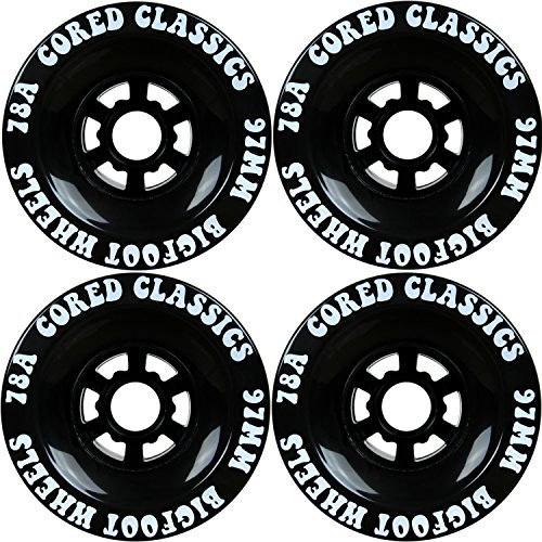 Bigfoot Cored Classics Longboard Rollen, schwarz, 97 mm