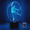HPBN8 Ltd Kreative Skaten für Frauen Nacht Licht Lampe Fernbedienung USB Power 7/16 Farben 3D LED Lampe Formen Kinder Schlafzimmer Geburtstag Weihnachten Geschenke