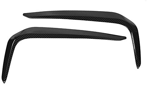 KIMISS 2pcs Carbon Nebelscheinwerfer Augenbrauen Scheinwerferabdeckung Dekorleiste für 5er M Sport G30 17-18