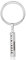 Gemszoo Personnalisé Nom Gravé Argent Porte-clés pour Hommes Femmes Bar Porte-clés BFF Frères Sœurs Famille Anniversaire Amour Cadeaux 316L Inoxydable Acier Bande Pendentif 5 mm