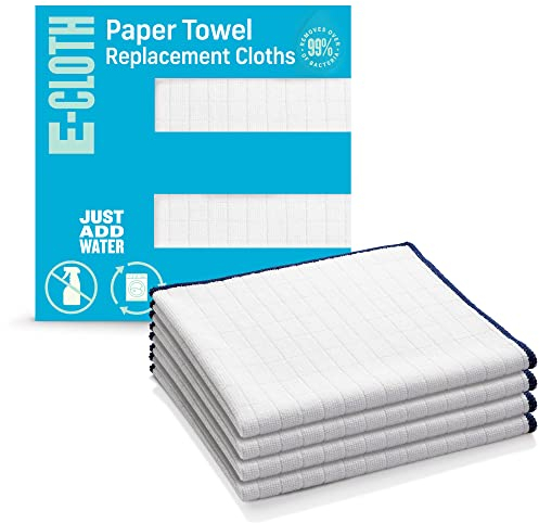 E-Cloth Paño de Repuesto de Toalla de Papel Reutilizable, paños de Limpieza de Microfibra de Primera Calidad, Ideales para Limpiar derrames en encimeras, Alternativa a Las Toallas de Papel, garantía