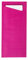 PG PrimeGuest SUPPLY Bestecktaschen mit Serviette 85x190mm, Serviettentaschen mit 2-lagiger Tissue-Serviette in Weiß, ideal für Gastronomie und Feiern 500 Stück (Pink)