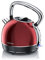 Arendo - Bouilloire électrique en Acier Inoxydable 1,7 Litre - 2200 W Style Vintage rétro - Filtre anticalcaire Amovible Interchangeable - Interrupteur d'alimentation LED Bleue - Water kettle - Rouge
