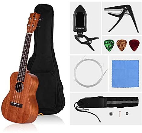 23 Zoll Konzert Ukulele Mahagoni Holz Hawaii Gitarre Für Anfänger Und Professionelle Spieler Ukulele Full Kit Hawaiianische Ukulele
