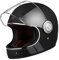 ORIGINE Full Face Integral Motorradhelm Vintage Retro Style Fiberglas Crash Helm ECE(Strip Black,L)