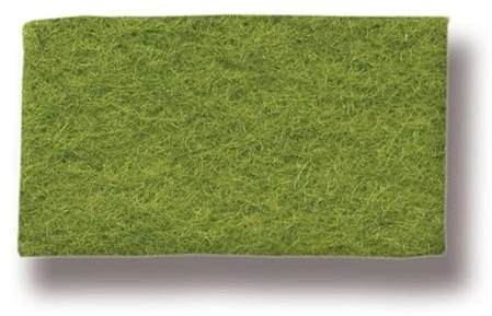 Modulor Filz-Untersetzer für Gläser, runder Untersetzer aus 100% Wollfilz, auch als dekoratives Tischset geeignet, 21 cm im Durchmesser (Wiese)