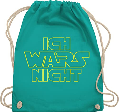 Turnbeutel Rucksack - Nerd Geschenke - Ich wars nicht - Unisize - Türkis - zocker beutel zocken sportbeutel gamer geek nerds geeks nerdgeschenk gaming nerdige computerfreaks computerfreak neerds