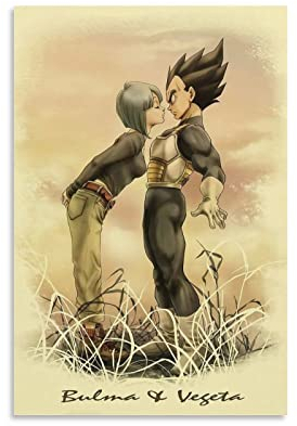 YYKG Anime Vegeta und Bulma Poster Leinwand Kunst Poster und Wandkunst Bild Druck Moderne Familie Schlafzimmer Dekor Poster 30 x 45 cm