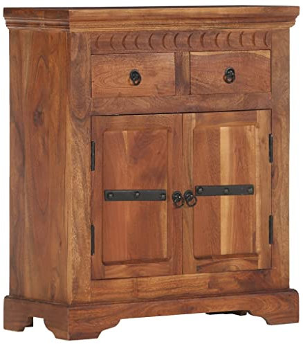 ZQQLVOO Sideboard 63 x 30 x 75 cm Akazienholz Massiv, Chest of Drawers, Kommode, Flurschrank, Komodenschrank, Wäscheschrank für Ihr Schlafzimmer