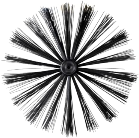 Unibos | Chimney Sweeping Cleaning Brush Head | Chimney Lint Remover | Flexible Duct Vent Cleaning | Fireplace Cleaning Tools for Fireplace, Fume Hood, Vents