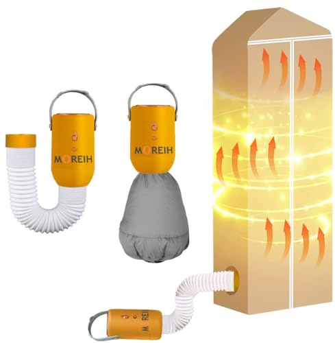 Asciugatrice portatile per appartamenti, Mini stendino elettrico 400W, Asciuga scarpe, Asciuga coperte, Adatto per casa, Viaggi, Dormitorio, Lavanderia familiare (Verde)