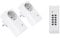 Perfect Funksteckdosen Set, 2x Funksteckdose, 1x Funkfernbedienung, Indoor, 220-240V - 50 Hz, 1100 Watt, 30m Reichweite, weiß