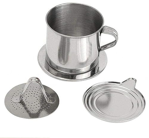 Gotero de café vietnamita de acero portátil reutilizable Vietnam Coffee Drip v60 taza de café G1E4 gotero vietnamita
