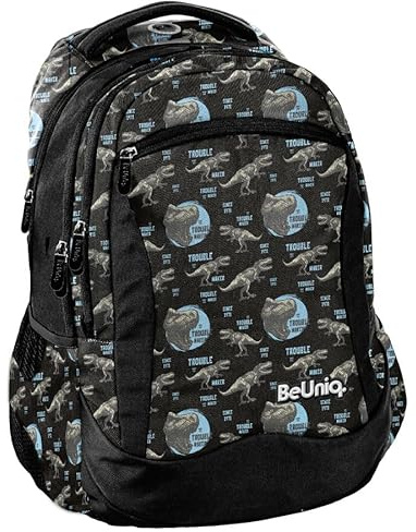 PASO BU22DO-2808, Schulrucksack BeUniq DINO, Multicolor
