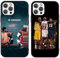 [2 Stück] Handyhülle für iPhone Pro Max/iPhone Ultra Hülle 6,7, Basketball Legende 24 23 Player Star Cool Mode Muster Design Case Matt Weich Silikon Stoßfest Back Cover Schutzhülle für iPhone Pro Max