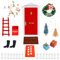 Christmas Fairy & Elf Door - Magic Miniature Dollhouse Accessories - Tiny Elf Kit & Fairy Tale Decoration - DIY Gift for Girls