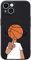 Wihytec Schutzhülle für iPhone 12, Basketball-Liebhaber, Flüssigsilikon, weiches Gel, Gummi, matte Handyhülle mit Mikrofaser-Futter