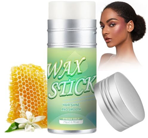 Haarwachs-Stick, Haar-Pomade-Stick, Styling Wachsstab für Haare für Flyaways Frizz Haar, glatter Stick für Haare, lässt das Haar ordentlich und ordentlich aussehen, 75g, Grün