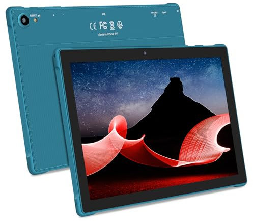 Haehne Tablet 10 Pulgadas, Android 11 Tablet, 2GB RAM+32GB ROM/1TB TF, 1280 * 800 IPS Tablet PC, 5100mAh Batería, WiFi, Bluetooth, GPS, Tablets PC,Verde