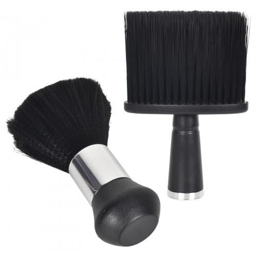 2 Pièces Brosses de Cou de Barbier de Coiffure, Brosse Plumeau de Coiffeur pour le Cou Cheveux, Balais à Cou Brosse à Cheveux, Professional Doux Brosse de Coiffeur pour Salon de Coiffure Maison