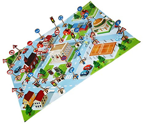 JOINPAYA Panneaux De Signalisation Éducatifs pour Enfants - Jouet De Signalisation pour Enfants - Jouet Déveil pour Les Fêtes Danniversaire