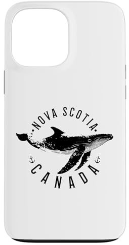 Nova Scotia Canada Souvenir Whale Ocean Nautical Case for iPhone 13 Pro Max