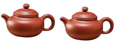 Cabilock Lot De 2 Théières Chinoises De Petite Taille Fabriquées À La Main Avec Bec Verseur Pour Thé En Vrac