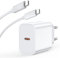 45W Chargeur USB C Rapide for iPhone 16 15/16 15 Pro/16 15 Pro Max/16 15 Plus/iPad Pro/iPad Air, Samsung S23 S22 S21, Prise Adaptateur et Type C 2M Cable Secteur Fast Charger