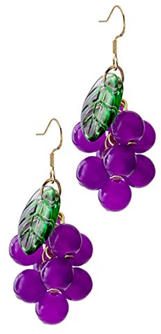 925 Silber Ohrringe Trauben Design, Kreative Frucht Ohrstecker, Leichte Und Bequeme OhrhäNgern FüR Damen, FüR Besondere AnläSse