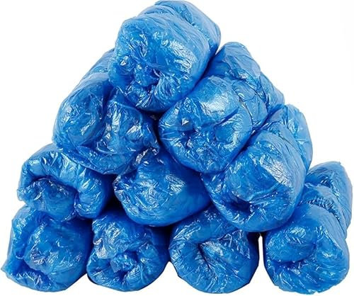 YIKI Shoes Covers, Waterproof Shoe Booties Disposable Non Slip, Disposable Shoe Cover for Indoors, and Boot Covers Disposable Non Slip One Size Fits All PACK OF (24)