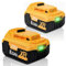 2X 18V 8.0h/8000mAh Li-Ion replacement battery for Dewalt battery 18V DCB200 DCB184 DCB101 DCB107 DCB112 DCB105 DCB115 DCB203