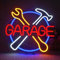 Wanxing Carage Neon Schild, LED Schild mit USB,Neon Sign Dimmbares,Leuchtschilder an der Wand Dekoration für die Dekoration Garage, Auto-Reparatur,Industriemontage