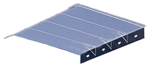 QiaoRong Cubre Aire Acondicionado Exterior, Toldos Universales para Puertas, Cubierta Exterior para Bomba de Calor, Cubierta para Unidad de Aire Acondicionado(Clear,45x50cm/18x20in)