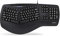 perixx PERIBOARD-312 Ergonomic Backlit Keyboard - Wired USB with 2 Hubs - Natural Ergonomic Split Design - White LED - Black