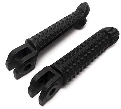 LEAGUE&CO Repose-pieds avant moto pour Yamaha YZF R1 98-14 R6 99-12 R6S 03-08 (noir)