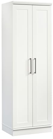 Sauder HomePlus Storage Cabinet/ Pantry cabinets, Soft White finish