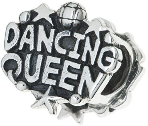 Antike 925 Sterling Silber Party Dancing Queen Perle für europäische Charm-Armbänder