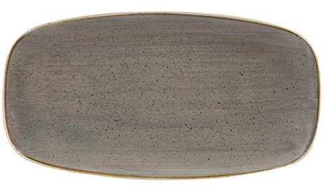 Churchill Stonecast -Oblong Plate Platte- 35x18,9cm, Farbe wählbar (Peppercorn Grey)