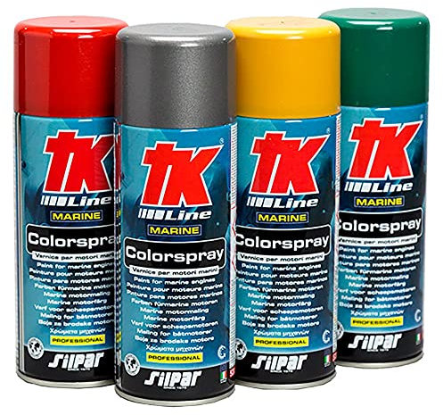 TK Line Colorspray Marine Engine Spray Paint Can 400ml - Tohatsu Grey