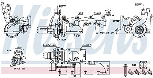 NISSENS Turbolader Abgasturbolader für FORD FOCUS (DAW, DBW) FOCUS Kombi (DNW) TRANSIT CONNECT (P65, P70, P80) Tourneo Connect Mk1 FOCUS Stufenheck (DFW) Focus Mk1 Kasten/Kombi (DNW) 93077