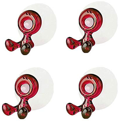 ECOSWAY Lot de 4 Porte-brosses à Dents à Ventouse colorés pour Enfants, pour la Maison, la Maison, Le Quotidien, la Cuisine, etc.