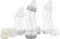 Difrax Babyflaschen Set 0-6 Monate – Trinkflasche Baby Neugeborene – Anti Kolik - Gute Akzeptanz - 1x 170ml - 2x 250ml - 2x Silikon Flaschensauger - 1x Flaschenbürste - BPA-frei