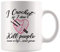 Panvola 'I Crochet So I Don't Kill People Save A Life Send Yarn ' Lustige Geschenke zum Häkeln, Geschenke, ich liebe Häkeln, Geschenk, Teetasse, Kaffeetasse, 325 ml