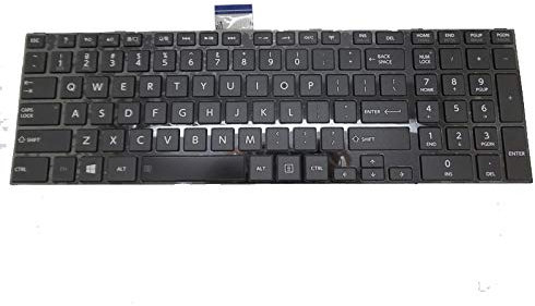 RTDPART - Tastiera per PC Portatile Toshiba Satellite L850 L850D L855 L855D L870 L870D Inglese US HMB8101TSA01 Nero con Cornice